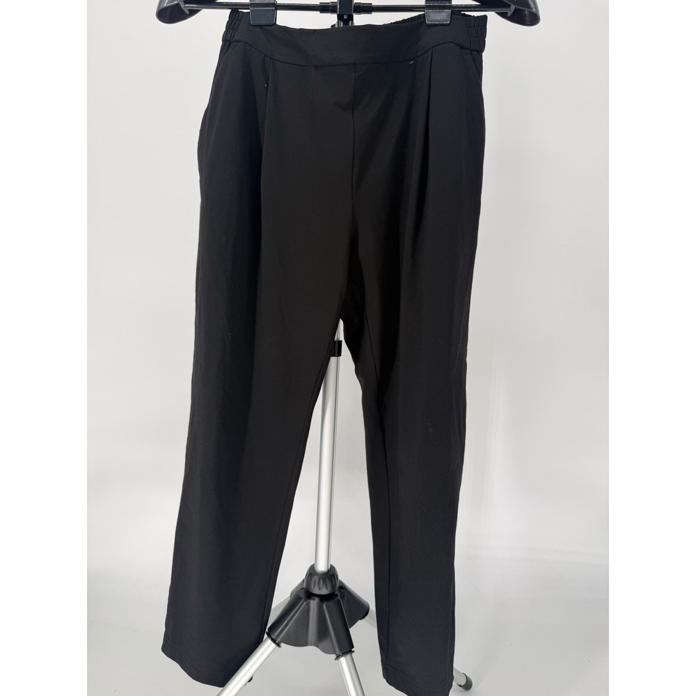 AllSaints‎ Black Jogger Pants Women US 6 Elastic Waist Minimalist Chic Office